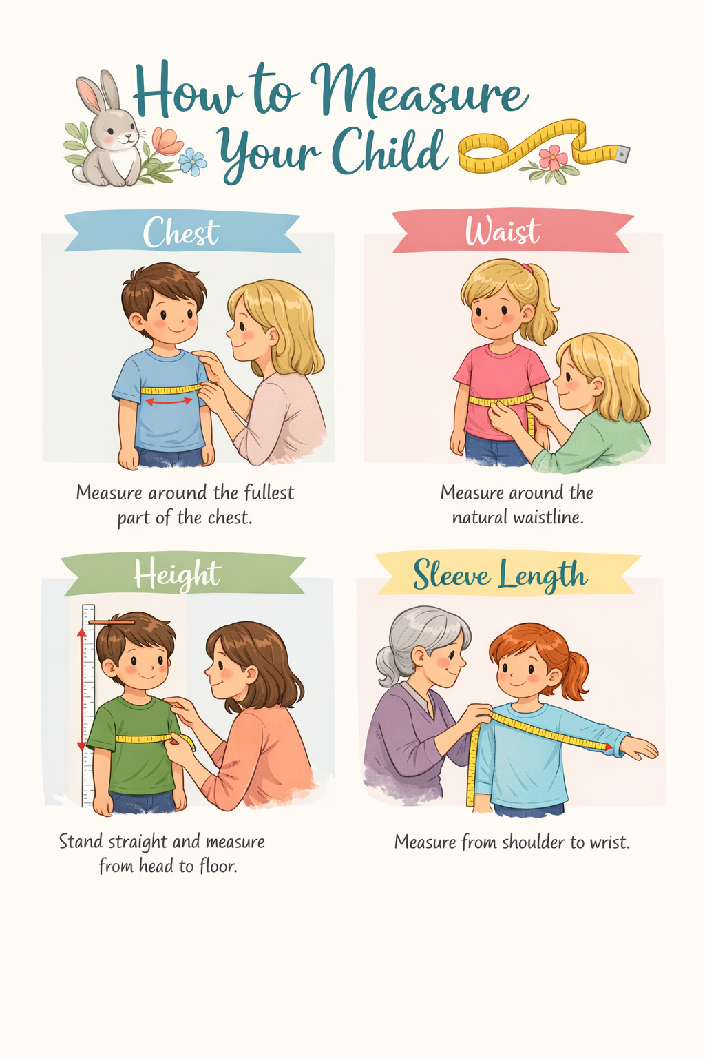 How to Properly Measure Your Child for Clothing Size