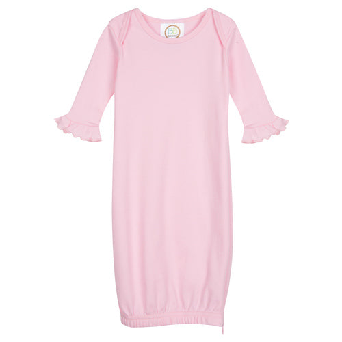 Long Sleeve Ruffle Newborn Gown – Baby Girl
