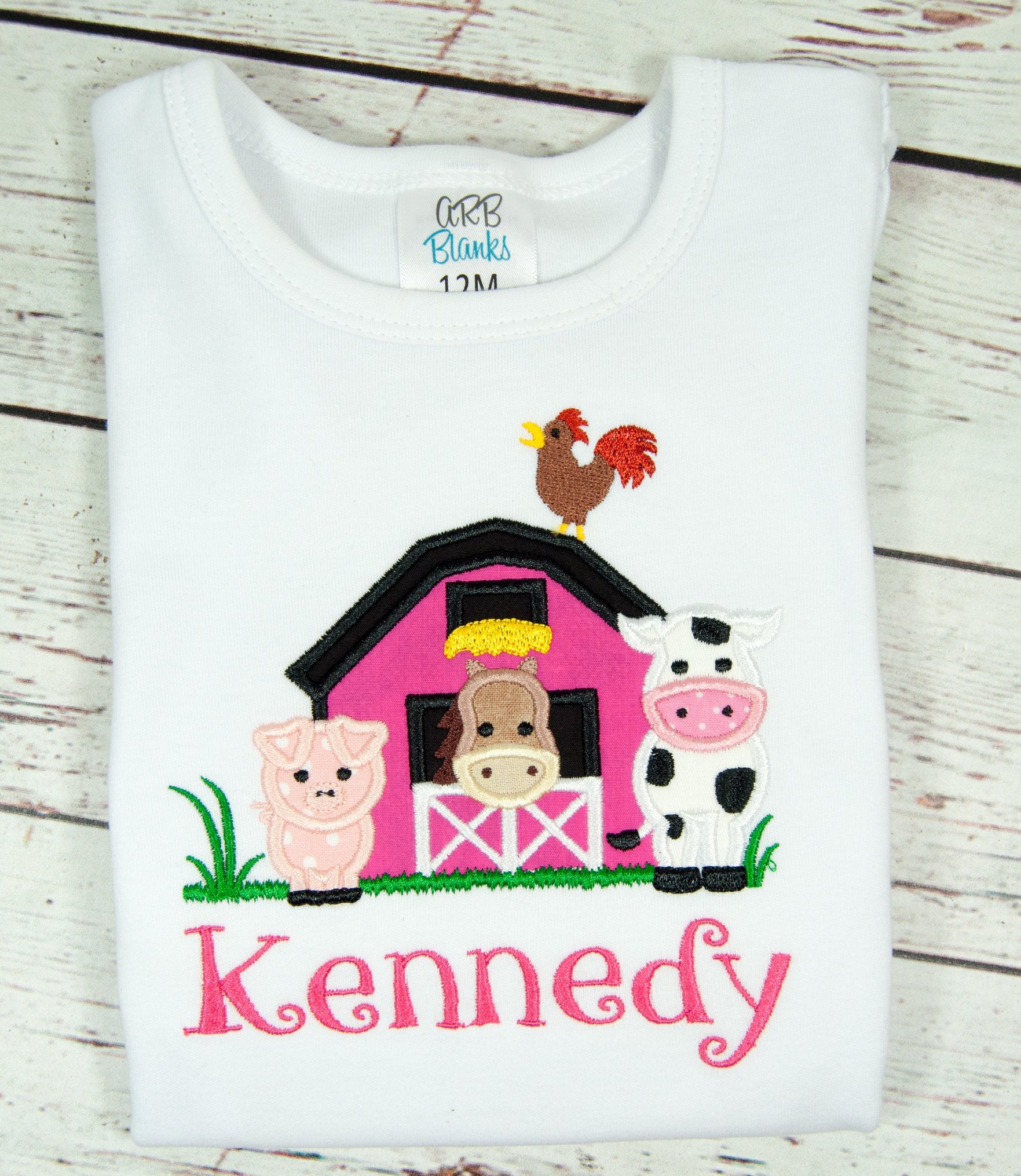 Barnyard First Birthday Shirt