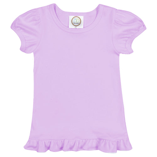 Personalized Rainbow Name Ruffle Shirt for Girls | Bright Script Embroidered Custom Tee