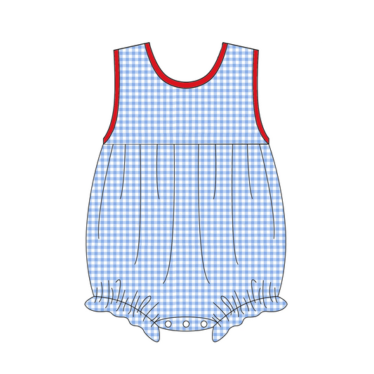 All-American Girl Gingham Bow Bubble - Preorder Ends 2/22/2026