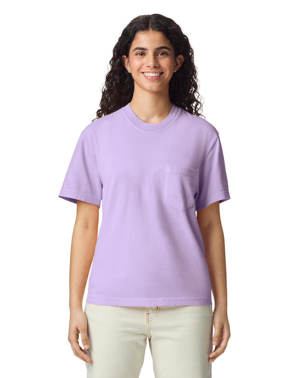 Lily Cross Embroidered Easter Pocket Tee