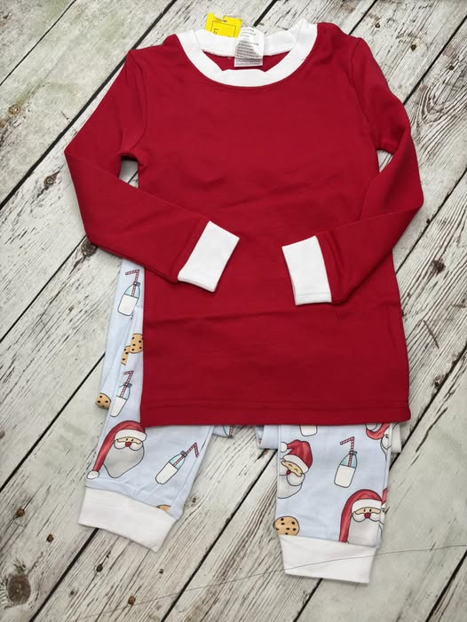 Christmas Pajamas - Santa Milk and Cookies