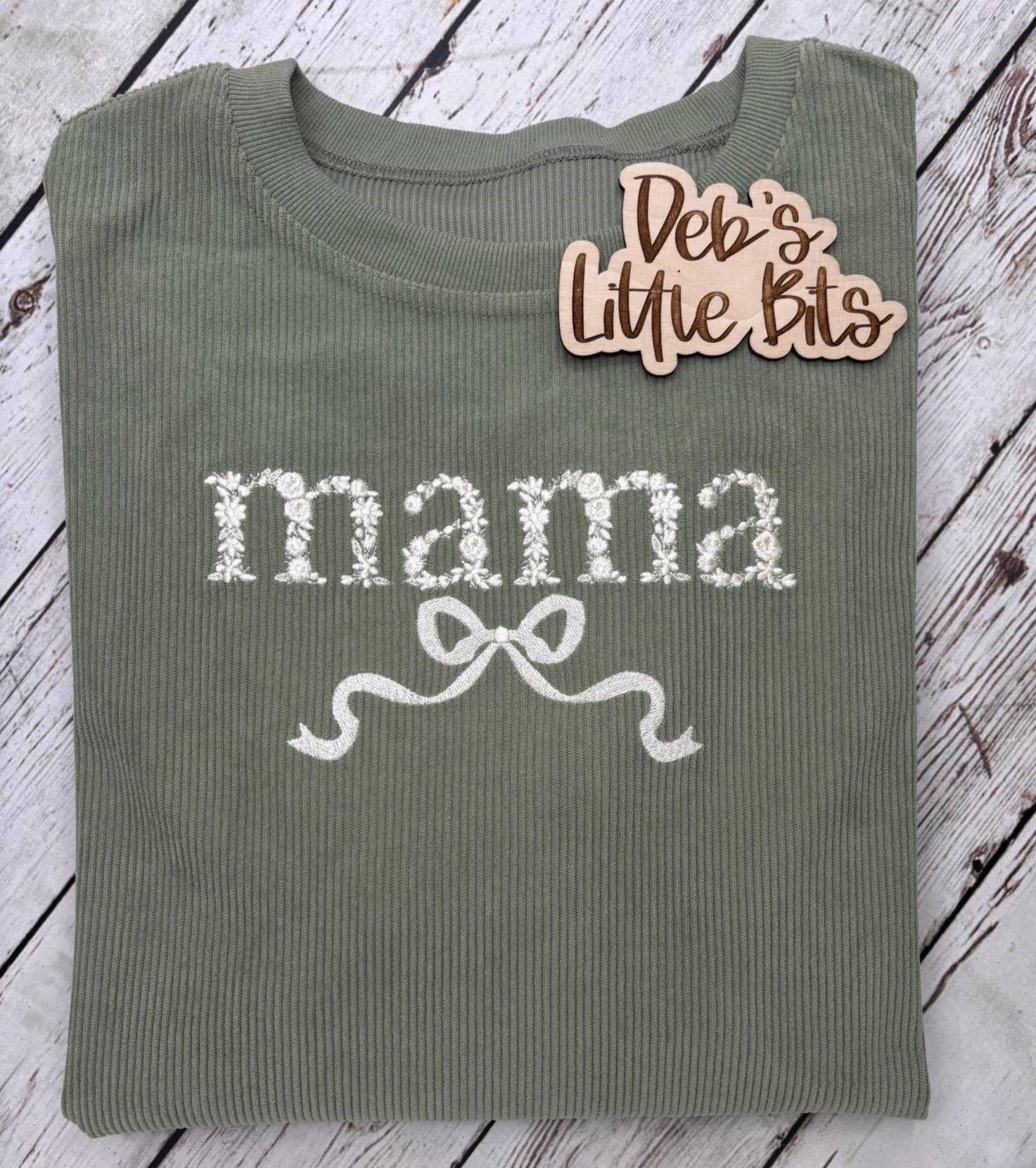 Floral Mama with Bow Sweatshirt