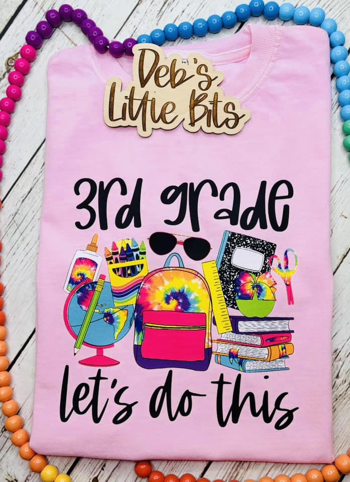 Back to School Short Sleeve Tee Let's Do This