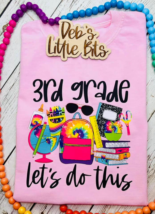 Back to School Short Sleeve Tee Let's Do This