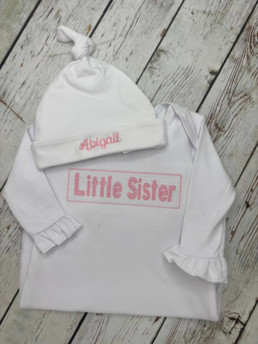 Little Sister Gown & Matching Knotted Hat