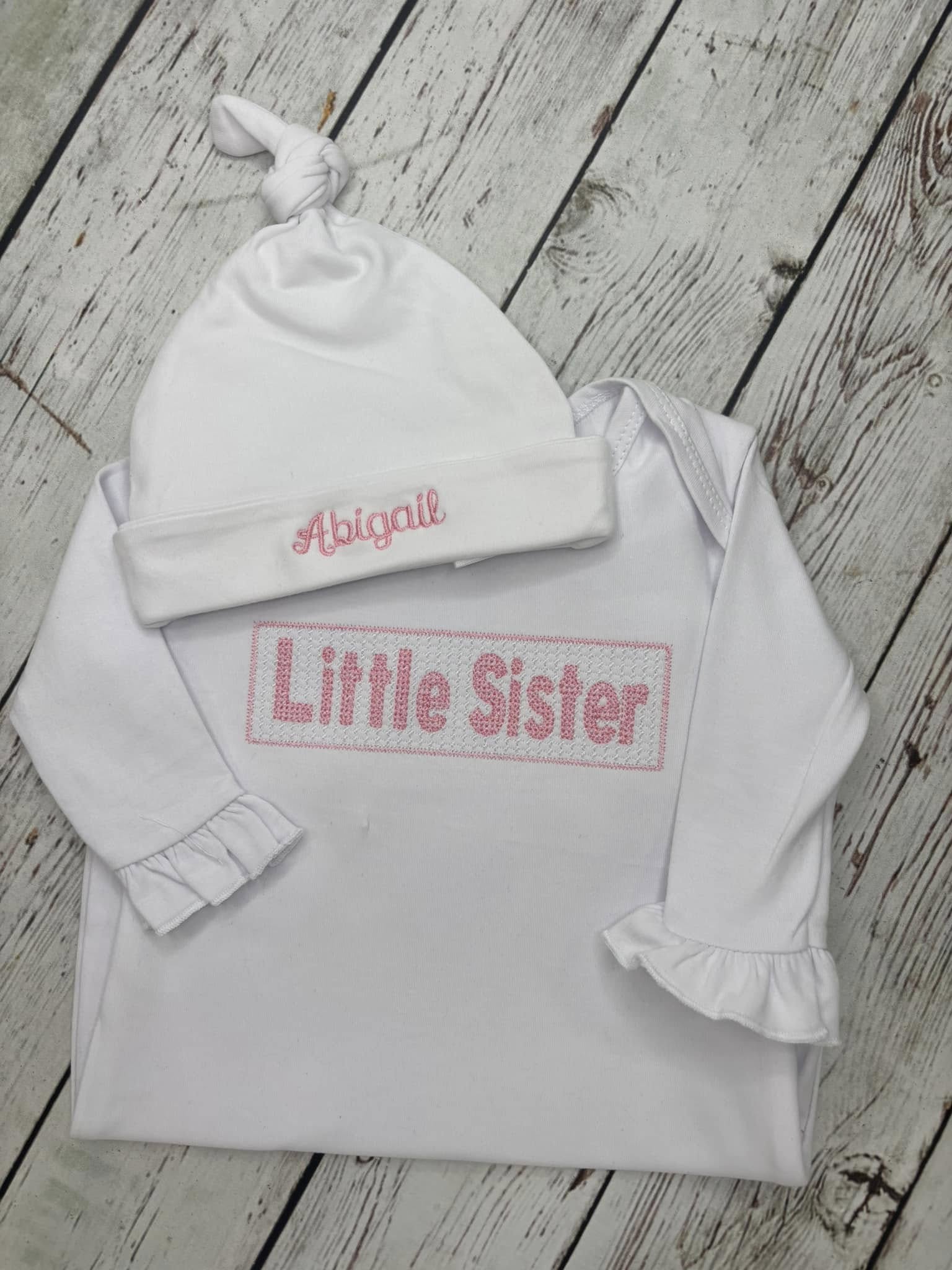 Little Sister Gown & Matching Knotted Hat