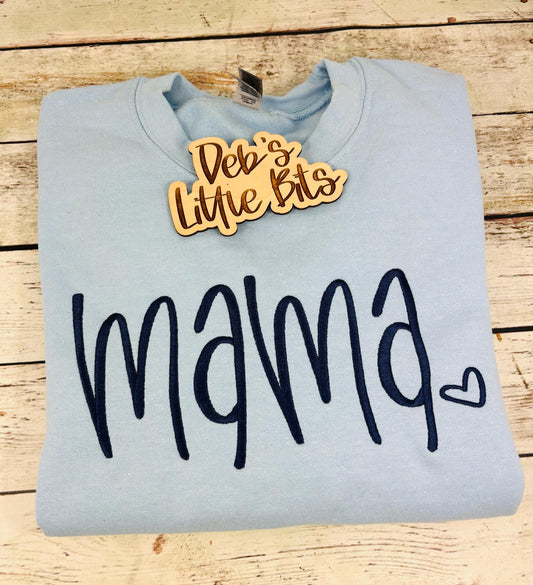 Embroidered MAMA Sweatshirt | Cozy Mama Pullover