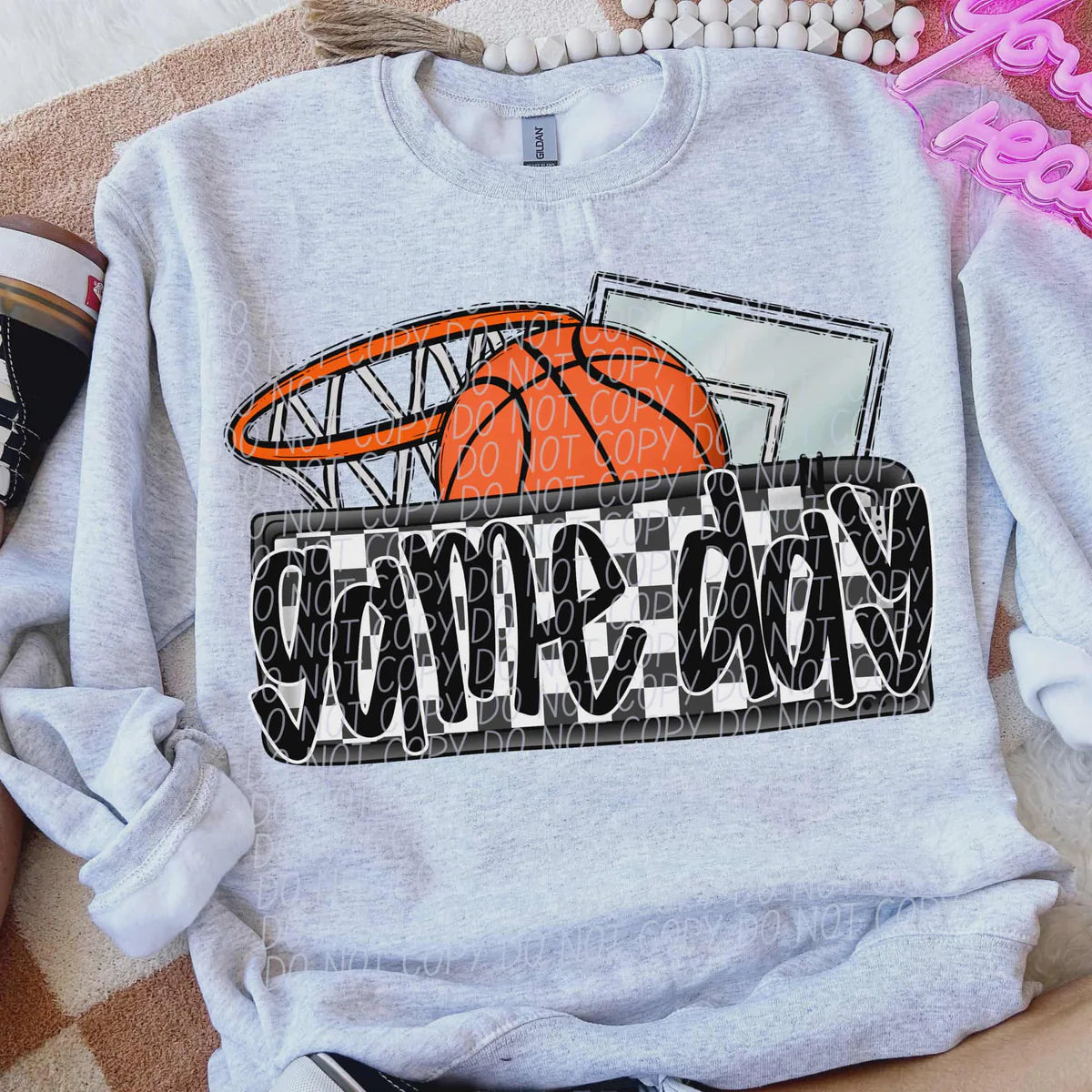 Basketball Game Day Tee or Crewneck