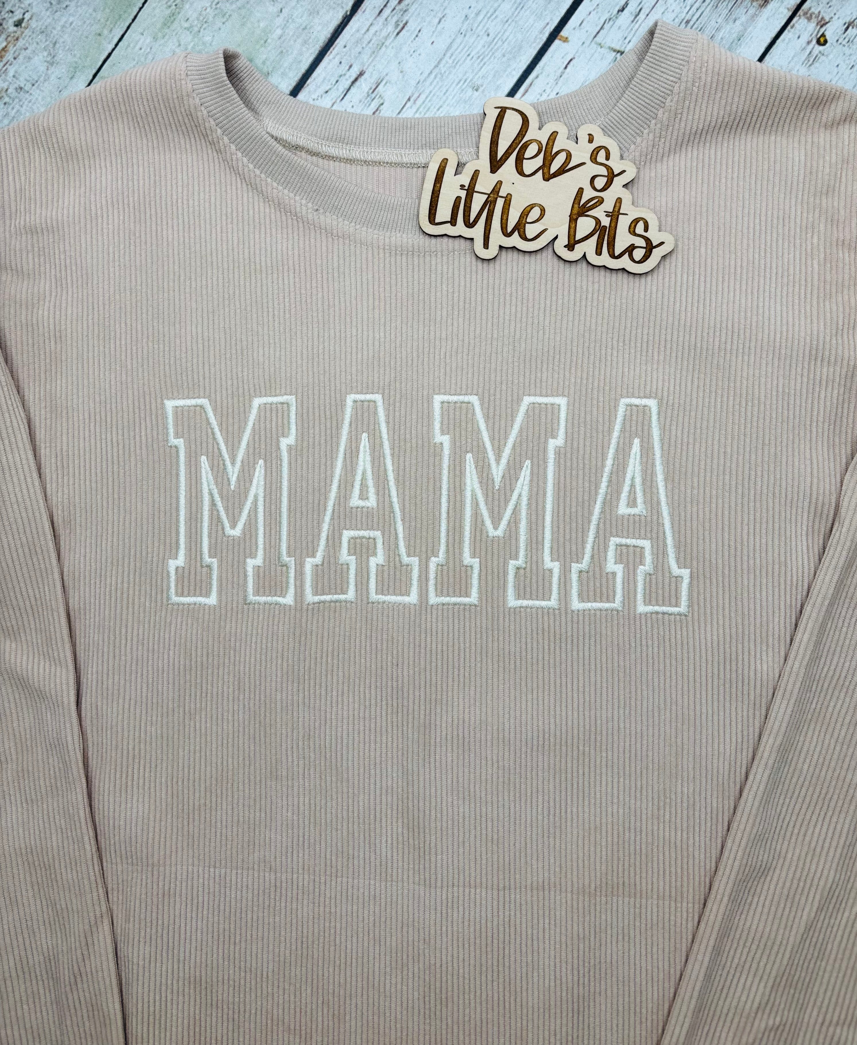 Corduroy Sweatshirt MAMA