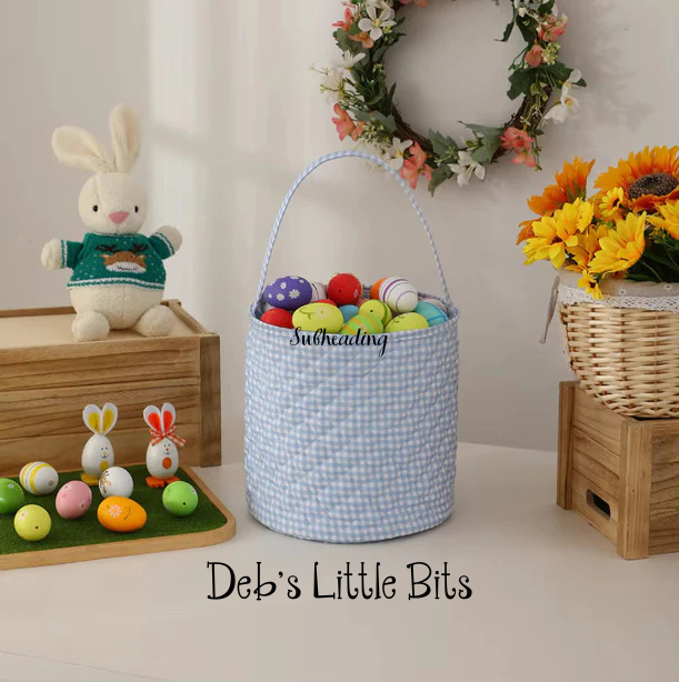 Ruffled Easter Baskets With Name